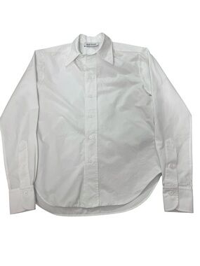 Dice Kayek Quiet Luxury Women's White Long Sleeve Button-Down Shirt capsule